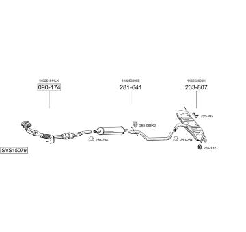 Výfukový systém BOSAL SYS15079