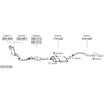 Výfukový systém BOSAL SYS15109