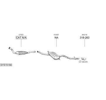 Výfukový systém BOSAL SYS15158