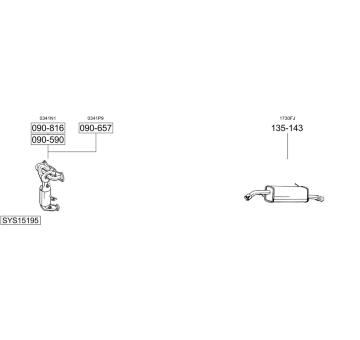 Výfukový systém BOSAL SYS15195