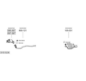 Výfukový systém BOSAL SYS15238