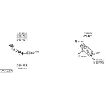 Výfukový systém BOSAL SYS15397