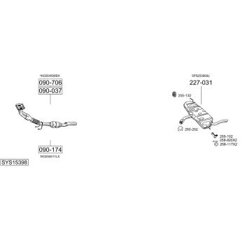 Výfukový systém BOSAL SYS15398