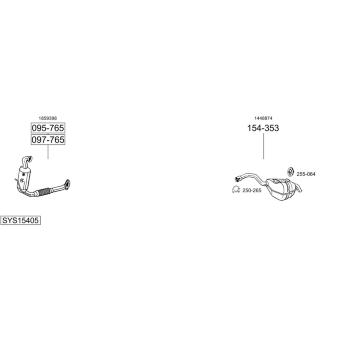 Výfukový systém BOSAL SYS15405