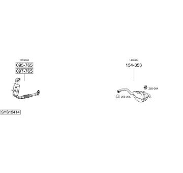 Výfukový systém BOSAL SYS15414