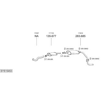Výfukový systém BOSAL SYS15453