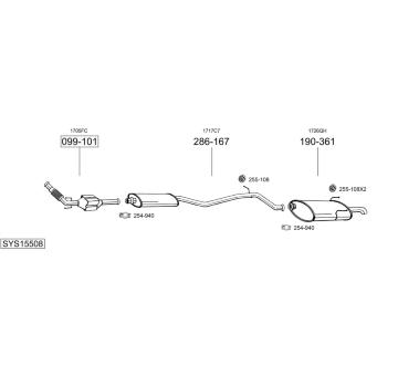 Výfukový systém BOSAL SYS15508