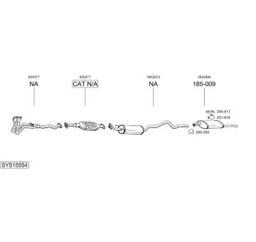 Výfukový systém BOSAL SYS15554