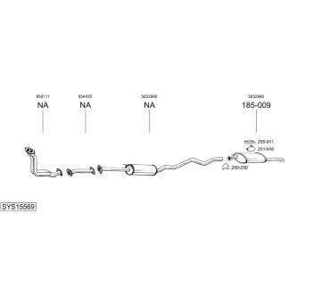 Výfukový systém BOSAL SYS15569