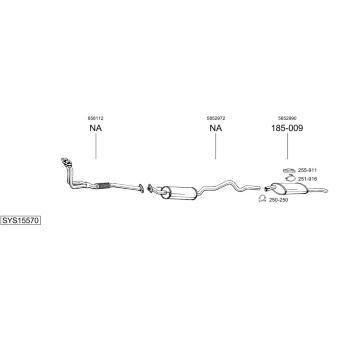 Výfukový systém BOSAL SYS15570