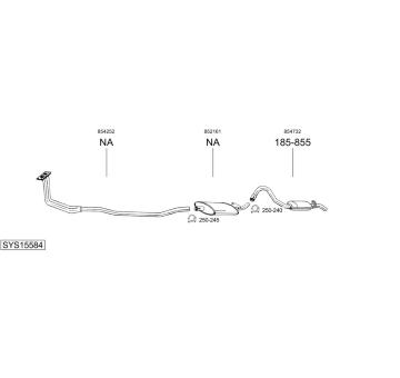 Výfukový systém BOSAL SYS15584