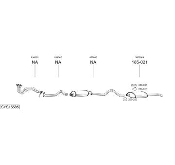 Výfukový systém BOSAL SYS15585