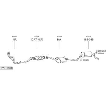 Výfukový systém BOSAL SYS15600