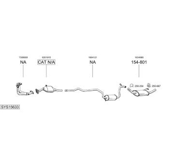 Výfukový systém BOSAL SYS15633
