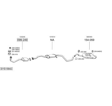 Výfukový systém BOSAL SYS15642