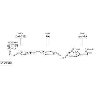 Výfukový systém BOSAL SYS15646