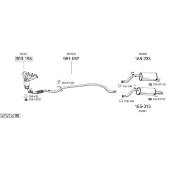 Výfukový systém BOSAL SYS15798