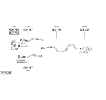 Výfukový systém BOSAL SYS15810
