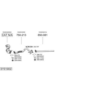 Výfukový systém BOSAL SYS15832