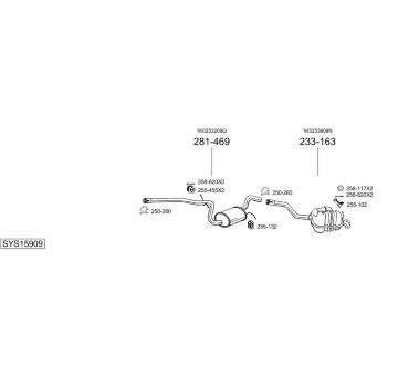 Výfukový systém BOSAL SYS15909