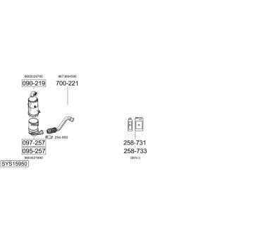 Výfukový systém BOSAL SYS15950