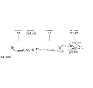 Výfukový systém BOSAL SYS16109