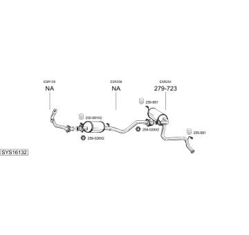 Výfukový systém BOSAL SYS16132