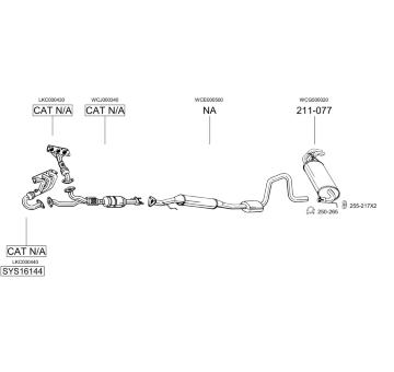 Výfukový systém BOSAL SYS16144
