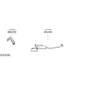Výfukový systém BOSAL SYS16180