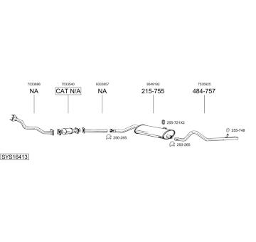 Výfukový systém BOSAL SYS16413