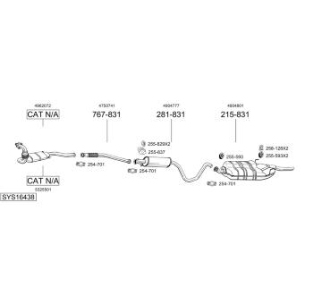 Výfukový systém BOSAL SYS16438