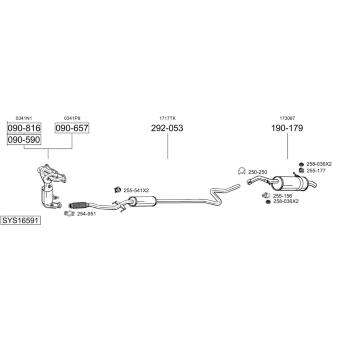 Výfukový systém BOSAL SYS16591