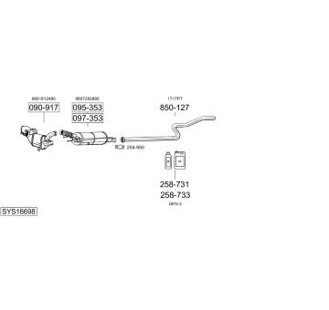 Výfukový systém BOSAL SYS16698