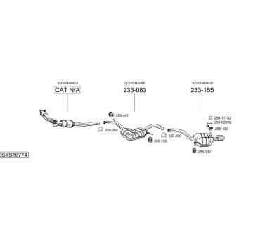 Výfukový systém BOSAL SYS16774