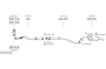 Výfukový systém BOSAL SYS16816