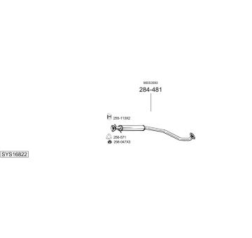 Výfukový systém BOSAL SYS16822