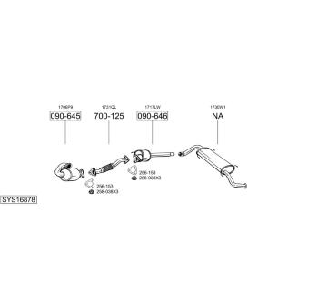 Výfukový systém BOSAL SYS16878
