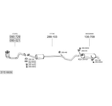 Výfukový systém BOSAL SYS16939