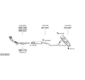 Výfukový systém BOSAL SYS16973