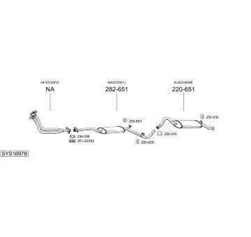 Výfukový systém BOSAL SYS16978