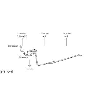 Výfukový systém BOSAL SYS17005