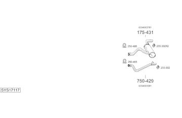 Výfukový systém BOSAL SYS17117