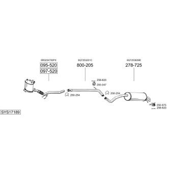 Výfukový systém BOSAL SYS17189