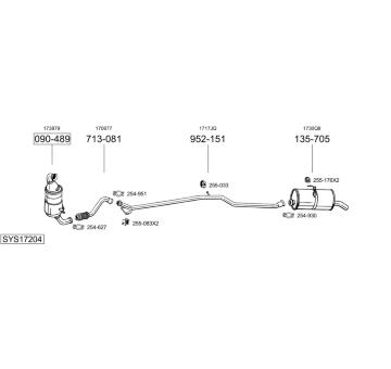 Výfukový systém BOSAL SYS17204
