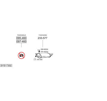 Výfukový systém BOSAL SYS17302