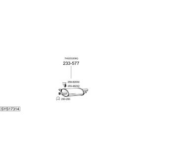 Výfukový systém BOSAL SYS17314