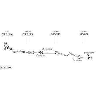 Výfukový systém BOSAL SYS17678