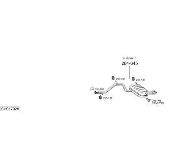 Výfukový systém BOSAL SYS17928