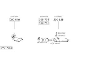 Výfukový systém BOSAL SYS17964