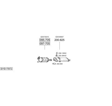 Výfukový systém BOSAL SYS17972